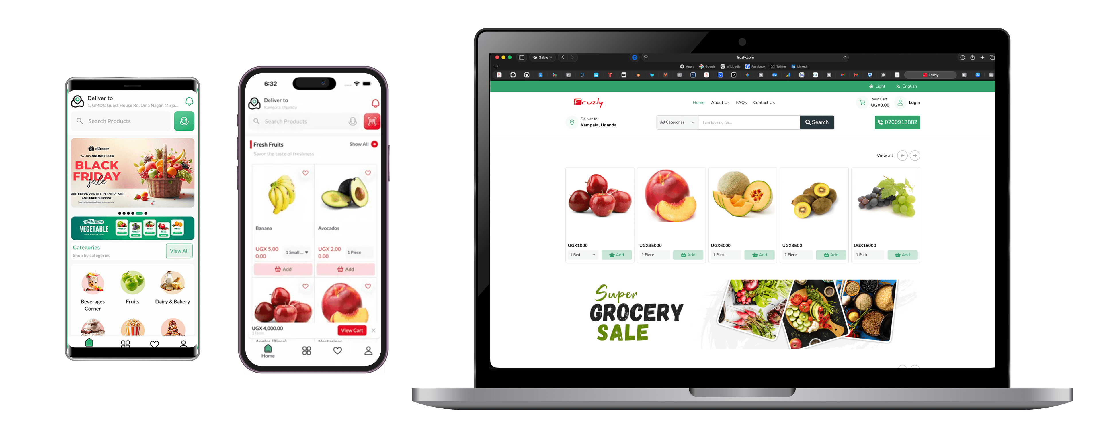 FRUZLY — Dedicated Team for One of the Biggest grocery delivery platform in Uganda
